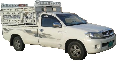 1 Ton Pickup Truck for rent from Dubai (Each Trip)